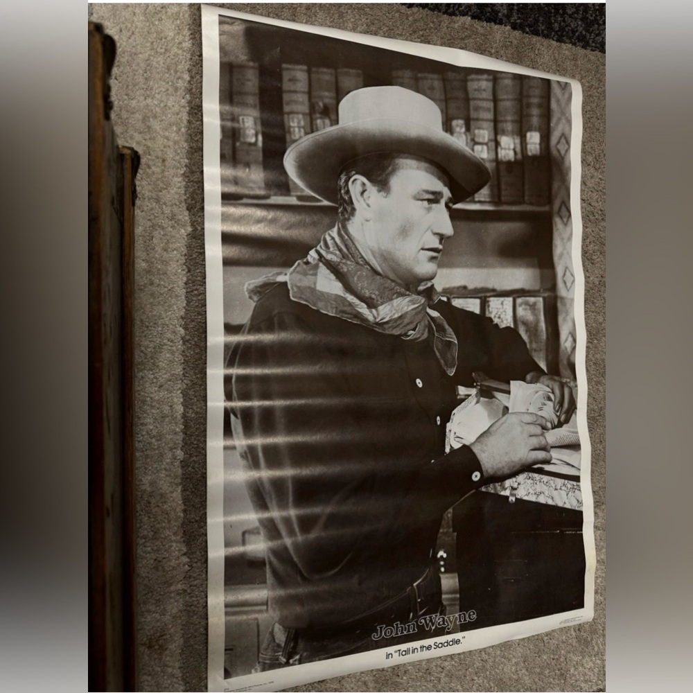 1979 John Wayne -Tall In The Saddle Poster 23x35
